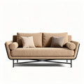 Canapé deux places pour salon en tissu polyester - 190 x 90 x 80