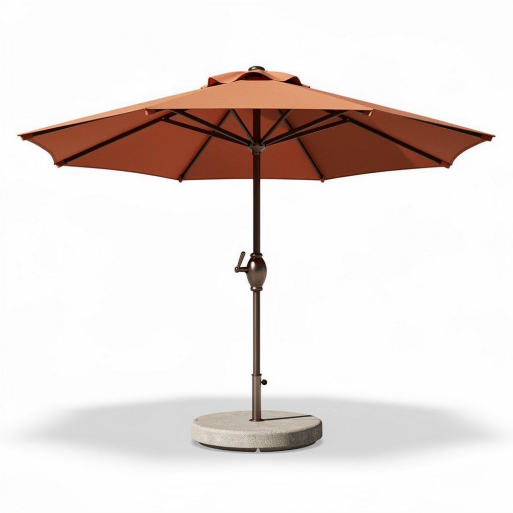 Parasol déporté pour jardin en métal et polyester - 270 x 270 x 240