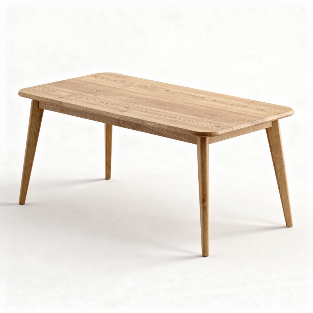 Table de salle à manger en bois - Utilisation pour repas familiaux - 120 x 60 x 75